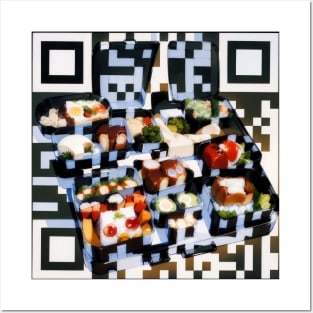 RickRoll QR Code -- Bento Box Painting Posters and Art